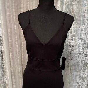 Bodycon Black Spaghetti Strap Dress